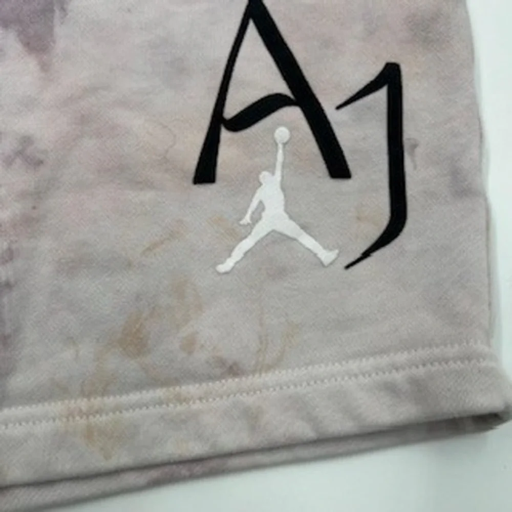 Jordan Mens Purple Tie Dye Fleece AJ Jumpman Sweat Shorts Size‎ Medium